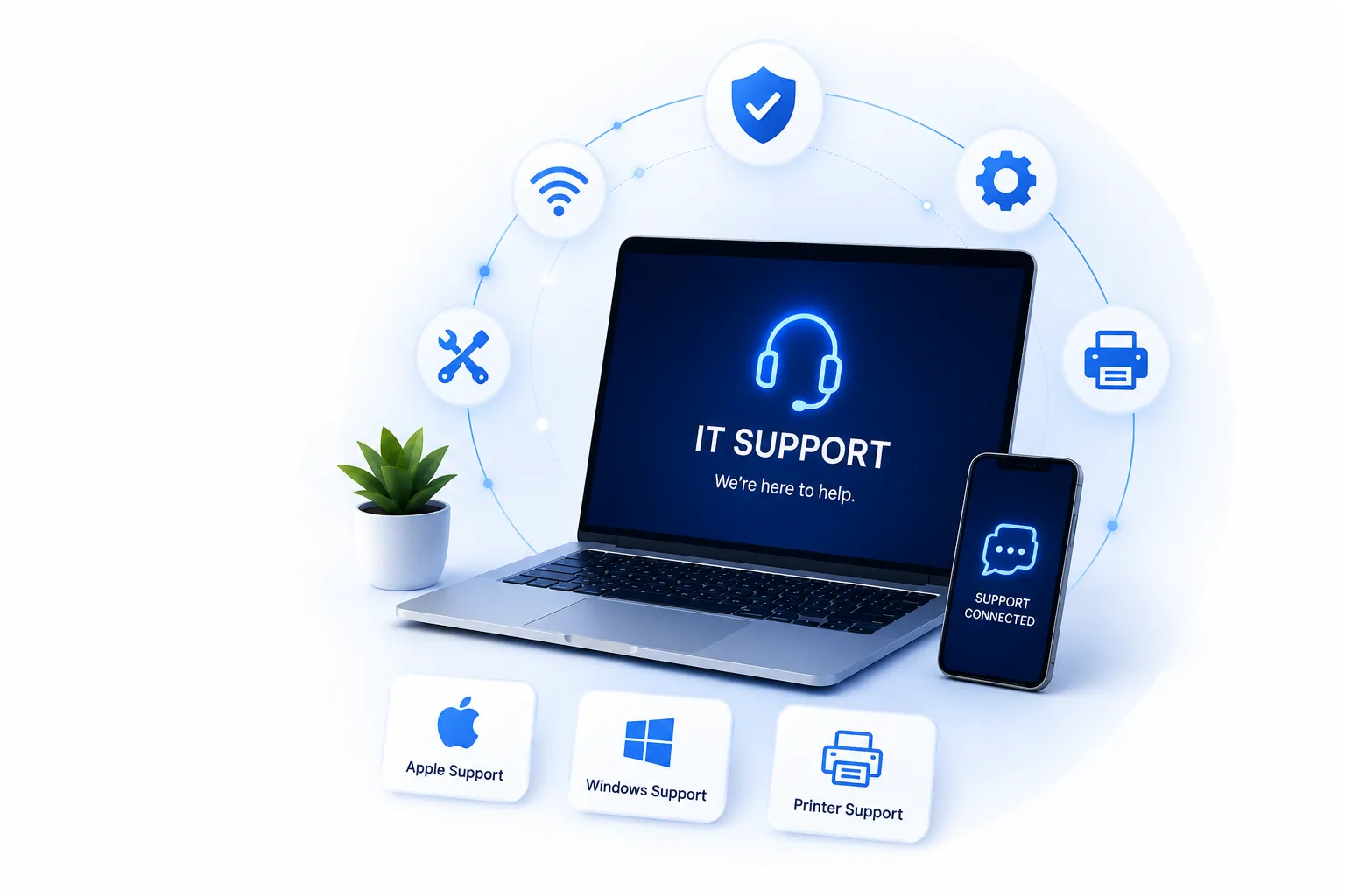 Edify Consulting Services technician providing remote IT support